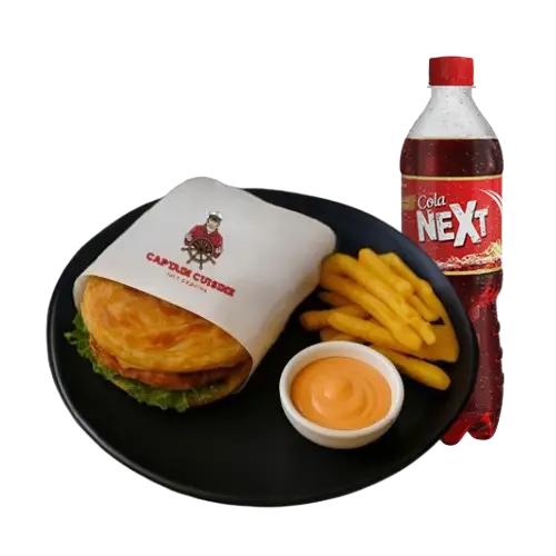 Captain Chicken Lachha Paratha Burger Deal